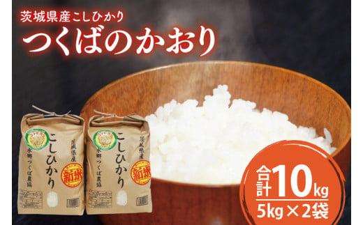 20-02 茨城県産こしひかり つくばのかおり（5㎏×2）【コシヒカリ 米 コメ お米 ごはん 旨味 阿見町 精米】 699201 - 茨城県阿見町