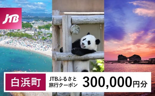 【白浜町、那智勝浦町、上富田町】JTBふるさと旅行クーポン（Eメール発行）（300,000円分） 1480354 - 和歌山県白浜町