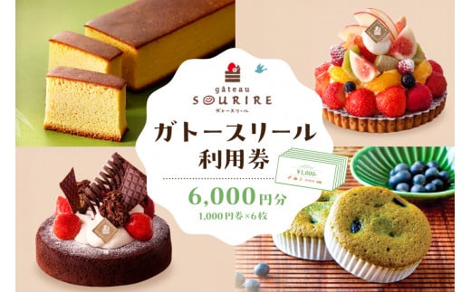 ガトースリール利用券（6,000円分）