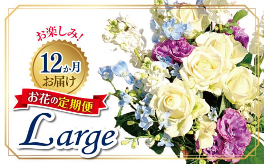 お楽しみ！12か月お届け　お花の定期便「Large」 | お花 お任せ 新鮮 東京都 1114121 - 東京都調布市