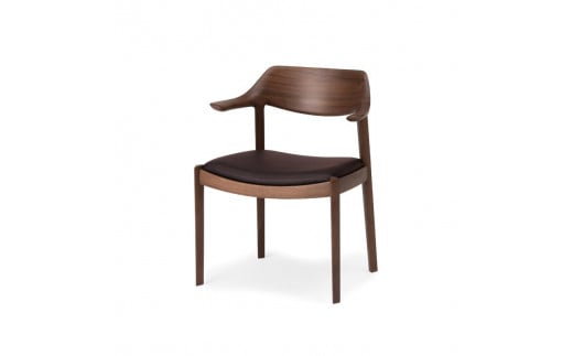 旭川家具 カンディハウス WING LUX サイドチェアーH ウォルナットCW／MR-DBR_00469 914826 - 北海道旭川市