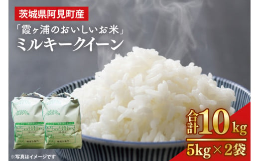 13-01 茨城県阿見町産「霞ヶ浦のおいしいお米」ミルキークイーン10kg【令和６年産 米 ごはん 霞ヶ浦 茨城県 阿見町 20000円以下 2万円以下】 699199 - 茨城県阿見町