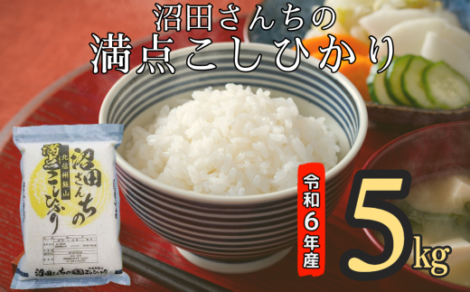 【令和6年産】沼田さんちの満点こしひかり 5kg (6-35A) 1484719 - 長野県飯山市