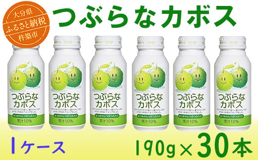 つぶらなカボス 30本 190g ／ つぶらな つぶらなカボス ジュース かぼすドリンク 清涼飲料水 人気 子供 おすすめ 果汁飲料 ご当地ジュース かぼす 飲料 30本 詰めあわせ ギフト プレゼント セット 贈答 家庭用 JAフーズおおいた 【202411_リピーター】日用品 【202411_リピーター】その他 ＜131-101_6＞ 234508 - 大分県杵築市