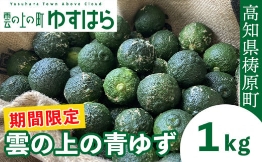 【期間限定】雲の上の青ゆず（１ｋｇ） 1037532 - 高知県檮原町