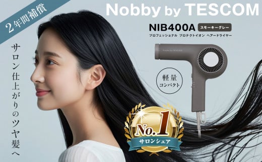 プロフェッショナル プロテクトイオン ヘアードライヤー スモーキーグレー（NIB400A－H） | ドライヤー サロン ヘアケア 家電 電化製品 髪 製品 日用品 本体  軽い 風呂 洗面台 適温 適湿  長野県 松本市 ふるさと納税 1482639 - 長野県松本市