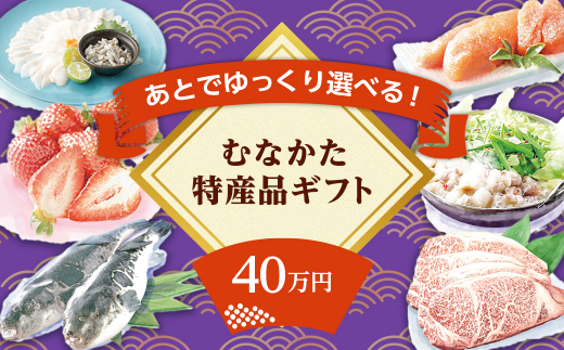 あとでゆっくり選べる！むなかた特産品40万円コース_HY0040 236564 - 福岡県宗像市