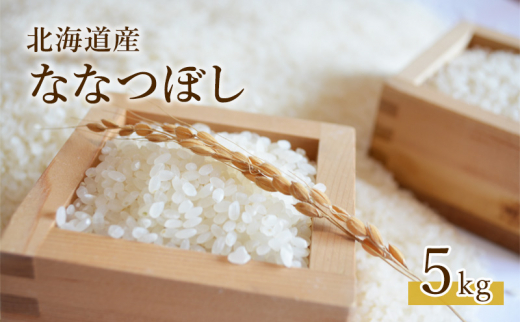 北海道 仁木町産 ななつぼし(精米)5kg お米 米 ご飯 ごはん こめ コメ 精米 白米 弁当 おにぎり[峠のふもと紅果園]