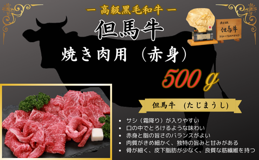 但馬牛　焼き肉用(赤身　500g) 395926 - 兵庫県新温泉町