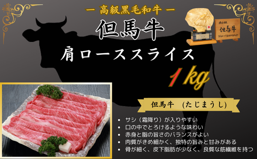 但馬牛　肩ローススライス　1kg 398649 - 兵庫県新温泉町