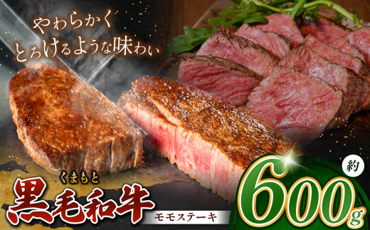 熊本県産 黒毛和牛 モモ ステーキ 約 600g | 肉 にく お肉 おにく 牛 牛肉 和牛 モモステーキ 600グラム 熊本県 玉名市 1490240 - 熊本県玉名市