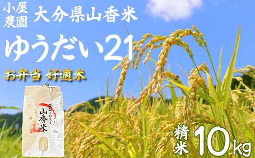 小屋農園の米 10kg （精米：ゆうだい21）＜159-009_6＞ 1492984 - 大分県杵築市