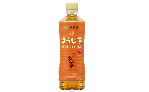 131-55　お～いお茶ほうじ茶PET600ml×24本　2ケース