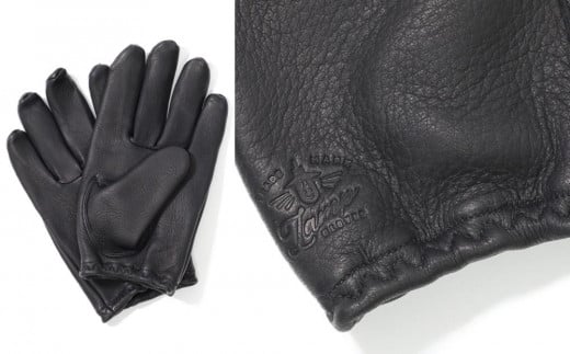 LAMP GLOVES -UTILITY GLOVE SHORTY-(カラー：ブラック／サイズ：L)【革手袋 レザー グローブ 鹿革 メンズ  レディース Lamp gloves ランプグローブス ショート ドライビンググローブ バイカー ファッション 手袋 香川県 さぬき市】 -  香川県さぬき市｜ふるさとチョイス ...