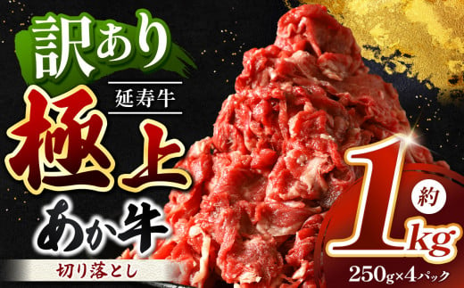 熊本県産 あか牛 「-延寿牛-」 切り落とし 約1kg | 肉 にく お肉 おにく 牛 牛肉 延寿牛 切落とし 切落し 1キロ 熊本県 玉名市 1490236 - 熊本県玉名市