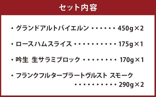 北海道小樽市のふるさと納税 小樽市ふるさと納税限定！伊藤ハム バラエティセットA 4種 計約1.82kg