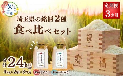 【先行予約】【定期便】令和6年度産『てまひま米』埼玉県の2種人気銘柄の3か月食べ比べセット定期便(彩のきずな 彩のかがやき) 精米4kg×2袋×3カ月 | 埼玉県 久喜市 令和6年 2024年 米 コメ お米 おこめ 特産米 ブランド米 てまひま 精米 白米 おいしい 美味しい ごはん SDGs 環境に優しい 環境問題 高品質 地元産 主食 和食 健康 安心