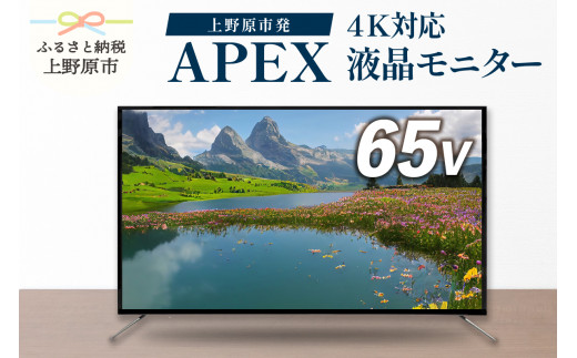 65V型４K対応液晶モニター 家電 ダイコーアペックス（AP65DPXA） 634659 - 山梨県上野原市