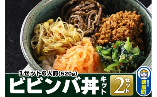 ビビンバ丼キット 2セット 合計12人前（1セット6人前：520g）