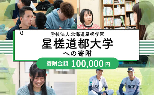 【お礼の品なし】北広島市私立養育機関支援 （学校法人北海道星槎学園 星槎道都大学）【寄付金額100,000円】 1374595 - 北海道北広島市