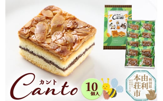 カント 10個入り キャラメルケーキ スイーツ ケーキ クーベルチュール チョコレート 10ケ入 10コ入 箱入 1495226 - 秋田県由利本荘市