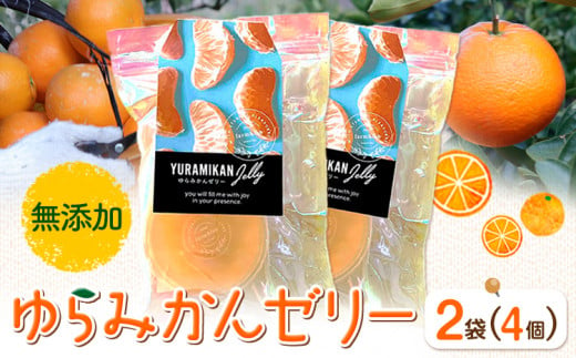 ゆらみかんゼリー 2個入り 2袋 Farm&lab [30日以内に発送予定(土日祝除く)]和歌山県 日高町 みかん 柑橘 果物 無添加 ゼリー みかんゼリー