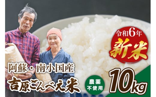 令和6年産・新米 ごんべえ米 10kg 令和6年産 白米 玄米 食べ比べ 新米 精米 米 お米 玄米対応可能 ご飯 ごはん 無農薬 農薬不使用 産地直送 熊本 南小国 送料無料 426307 - 熊本県南小国町