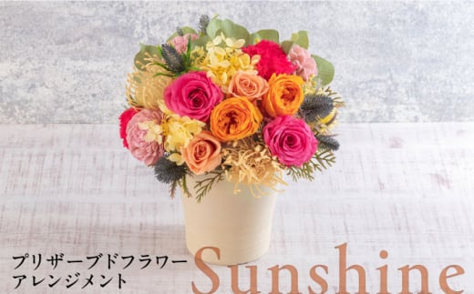 プリザーブドフラワーアレンジメント Sunshine 花 ギフト ドライフラワー インテリア アレンジ フラワー 【株式会社日比谷花壇】 [AKBO014] 1529691 - 神奈川県横須賀市