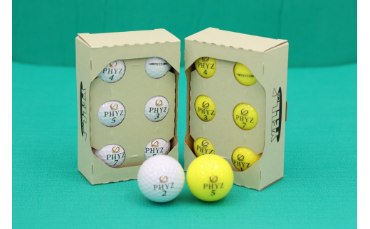 最高級・高品質ロストボール　6個×２【PHYZ PHYZ5】他ブランドあり ゴルフ ゴルフボール ボール洗浄選別済み 練習用カラーボール カラフル 送料無料   