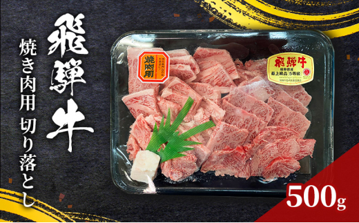 訳あり 飛騨牛 焼き肉用 切り落とし 500ｇ 牛 牛肉 焼肉 BBQ バーベキュー 切り落とし[№5787-1082]