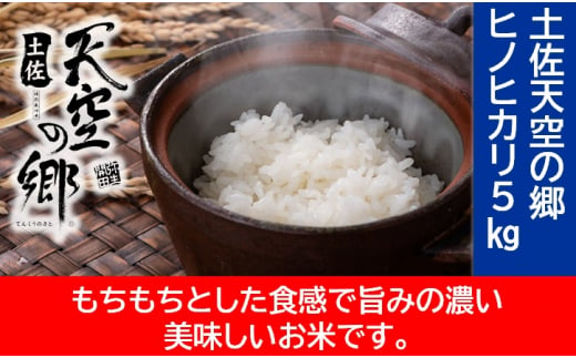 農林水産省の「つなぐ棚田遺産」に選ばれた棚田で育てられた棚田米 土佐天空の郷 ヒノヒカリ 5kg