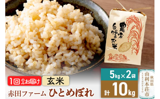 令和6年産[玄米]秋田県産ひとめぼれ 計10kg(5kg×2袋)