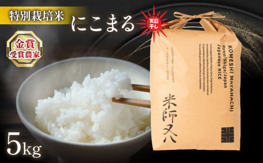 令和6年産 新米 にこまる 5kg 天日干し ( 2024年産 ブランド 米 rice 精米 白米 ご飯 内祝い もちもち 国産 送料無料 滋賀県 竜王 ふるさと納税 ) 1511463 - 滋賀県竜王町