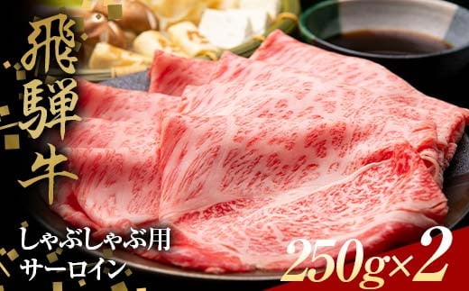 飛騨牛 しゃぶしゃぶ用 サーロイン 250g×2 赤身 鍋 スライス肉 F4N-1641 1531290 - 岐阜県中津川市