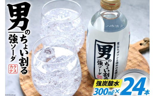 炭酸水 男のちょい割る ソーダ 300ml 24本 [イトウシャディ 静岡県 吉田町 22424297] 炭酸 強炭酸 炭酸飲料  飲料 飲み物 割る 炭酸ソーダ 1505076 - 静岡県吉田町