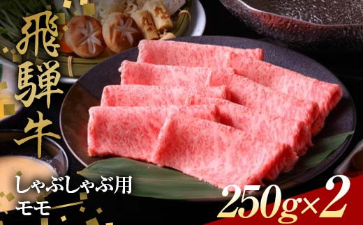 飛騨牛 しゃぶしゃぶ用 モモ肉 250g×2 赤身 鍋 スライス肉