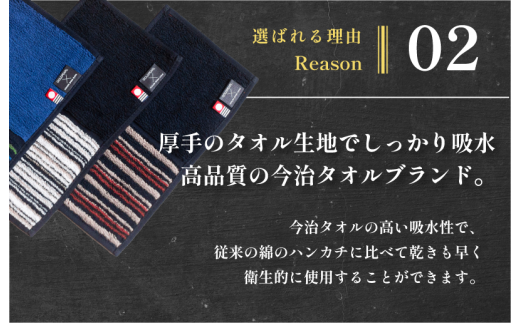 愛媛県今治市のふるさと納税 （今治タオルブランド認定）縞縞SHIMA-SHIMAハーフタオルハンカチ　３枚セット 今治タオル ハーフタオルハンカチ [IB05370]