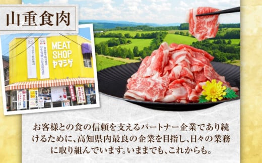 高知県高知市のふるさと納税 高知県産 土佐和牛 切り落とし 炒め物 すき焼き用 約400g×3 総計1.2kg 牛肉 切落しすきやき 国産 【(有)山重食肉】 [ATAP037]