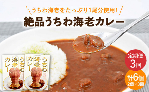 【全3回定期便】【ウチワエビ1尾分！！】絶品  ウチワエビカレー 計6個（2個セット/回） [KAA291] 794662 - 長崎県平戸市