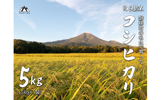 [予約受付][令和6年産米]コシヒカリ5kg 磐梯町の名水で育ったコシヒカリ