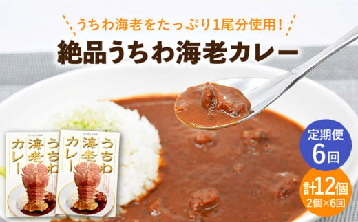 【全6回定期便】【ウチワエビ1尾分！！】絶品  ウチワエビカレー 計12個（2個セット/回） [KAA292] 794663 - 長崎県平戸市