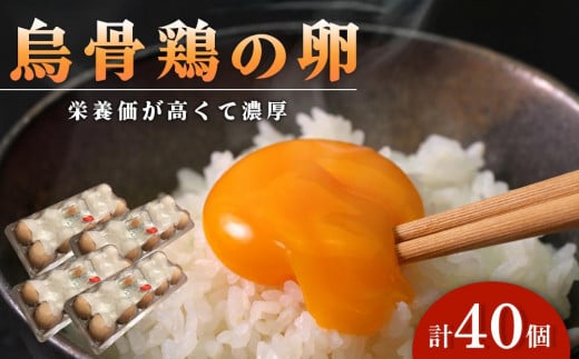 烏骨鶏の卵 40個セット【卵 たまご 烏骨鶏 うこっけい 卵焼き ゆで卵 卵かけご飯 香川県 さぬき市】 592854 - 香川県さぬき市