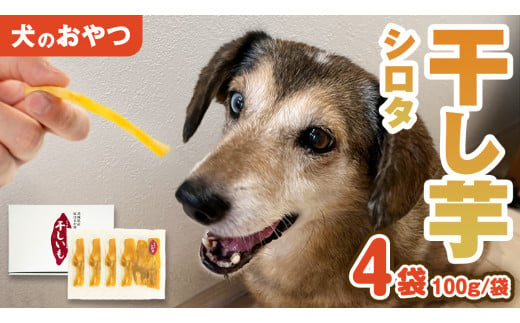 犬 の おやつ 干し芋 シロタ ( 100g × 4袋 ) 国産 手作り さつまいも 芋 お菓子 小分け 個包装 少量 栄養 食物繊維 噛みごたえ ドッグフード わんちゃん わんこ ペット ペットフード [EE016sa]	