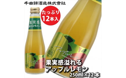 信州佐久　果実酒 千曲錦　果実感溢れるアップルレモン　250ml×12本セット【 酒 さけ 長野県 佐久市 】 1503391 - 長野県佐久市