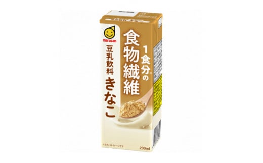 1食分の食物繊維　豆乳飲料　きなこ　200ml　24本セット×2ケース【1543293】 1504567 - 愛知県岡崎市