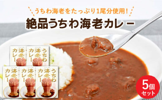 【時間指定 可能】【出汁も身もうちわ海老！！】絶品  うちわ海老カレー（5食セット） [KAA206] 792850 - 長崎県平戸市