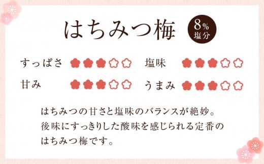 和歌山県上富田町のふるさと納税 訳あり つぶれ 梅干し はちみつ 800g×3パック 合計2.4kg 塩分 8％