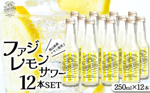 ファジ レモンサワー 12本セット【配達不可：離島】 777465 - 岡山県岡山市