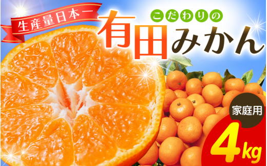 【2024年12月発送予約分】＼光センサー選別／ 【農家直送】【家庭用】こだわりの有田みかん 約4kg＋250g(傷み補償分)  先行予約 有機質肥料100% サイズ混合 【12月発送】みかん ミカン 有田みかん 温州みかん 柑橘 有田 和歌山 ※北海道・沖縄・離島配送不可/みかん ミカン 有田みかん 温州みかん 柑橘 有田 和歌山 産地直送【nuk148-2B】 1212149 - 和歌山県紀美野町