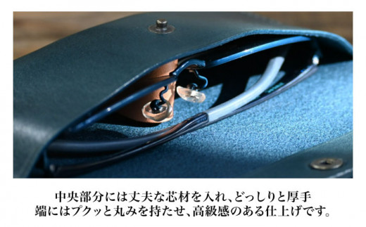 本革スナップボタンメガネケースアンティークレザー 革 本革 レザー メガネ入れ 眼鏡